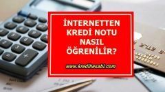 İnternetten Kredi Notu Nasıl Öğrenilir?