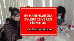 Ev Hanımlarına Evlere İş Veren Firmalar